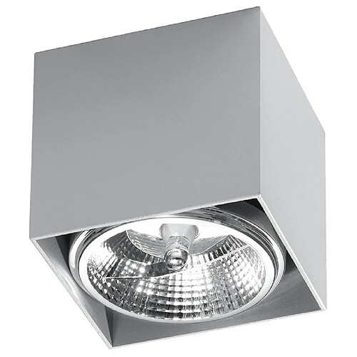 Sollux Downlights à encastrer Square Flush Gris Clair GU10