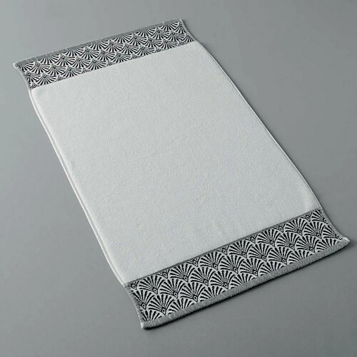 Paris Prix Tapis de Bain Goldy 50x85cm Blanc & Argent