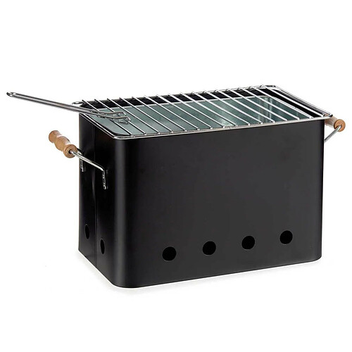 Barbecue portable à charbon de bois avec 2 poignées 44X22X24.5cm+La Dehesa