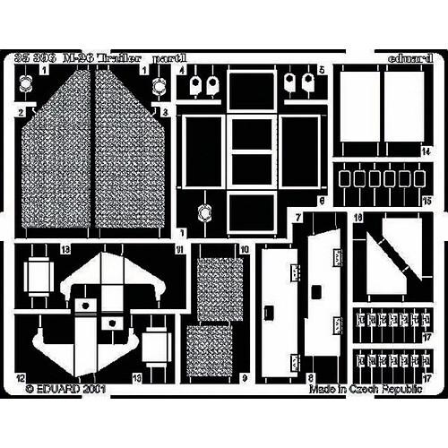 M-26 Trailer Fotoätzsatz- 1:35e - Eduard Accessories