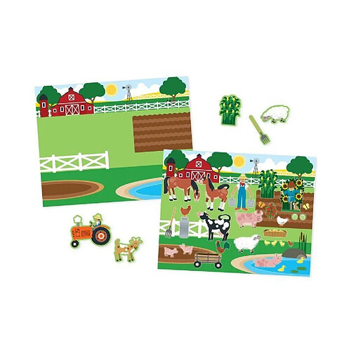 MELISSA & DOUG Bloc D'Autocollants Réutilisables - Habitats