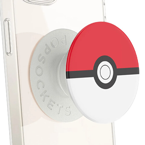 Popsockets PopGrip Poké Ball Poignée Maintien Support Fixation adhésive Blanc