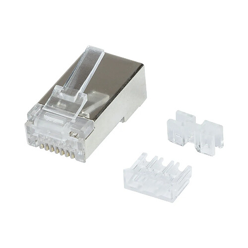 LogiLink Connecteur modulaire RJ45 Cat.6A, blindé, argent ()