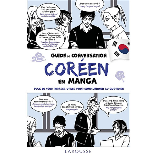 Guide de conversation coréen en manga : plus de 1.500 phrases utiles pour communiquer au quotidien