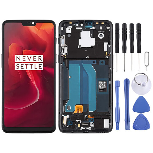 Wewoo Écran LCD TFT et numériseur complet avec cadre pour OnePlus 6 A6000 noir