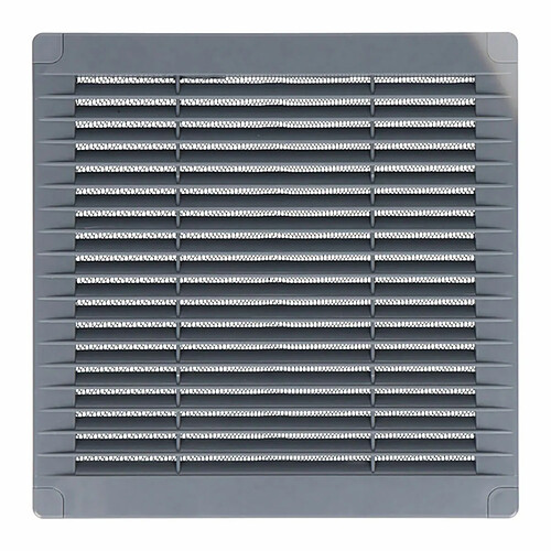 Grille de ventilation EDM 87701 Gris 10 x 10 cm