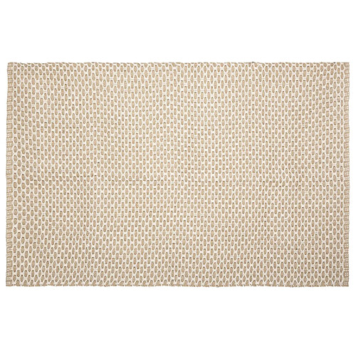 Atmosphera, Createur D'Interieur Tapis en jute croisillon au format rectangulaire - 120 x 170 cm - Beige