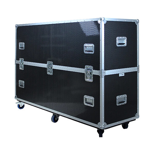 Kimex Flight case pour deux écrans TV 40"-55"