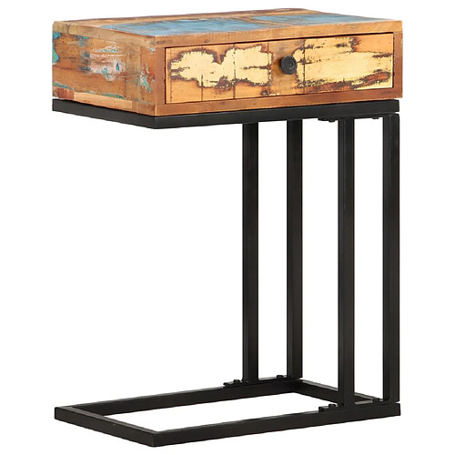 vidaXL Table d'appoint en U 45x30x61 cm Bois de récupération massif