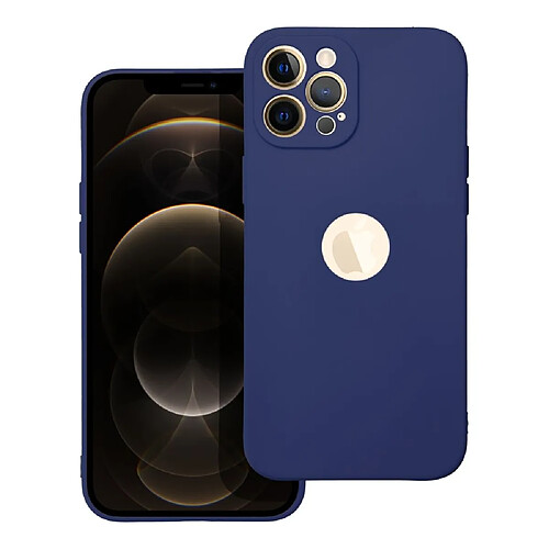 coque forcell soft pour iphone 12 pro max bleu foncé