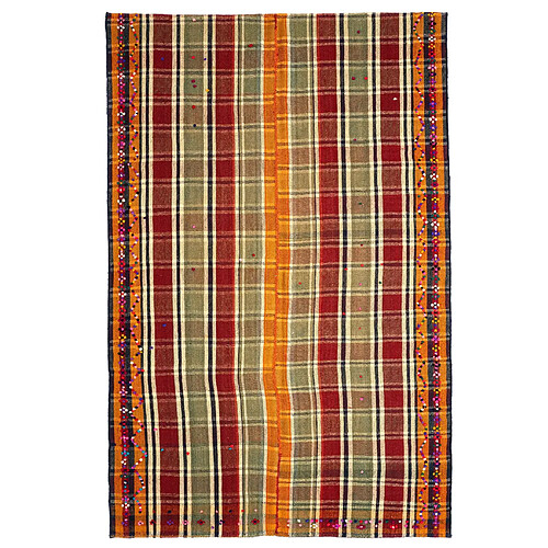 Vidal Tapis de laine 261x166 orange Jajim