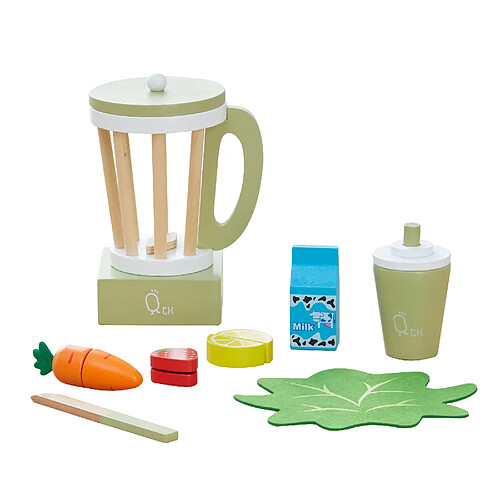 Mixeur jus de fruits légumes 13 accessoires de dinette enfant garçon fille Teamson Kids vert TK-W00008