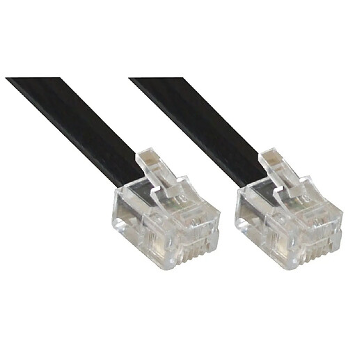 Câble modulaire RJ12, InLine®, mâle/mâle, 6 fils, 6P6C, 10m