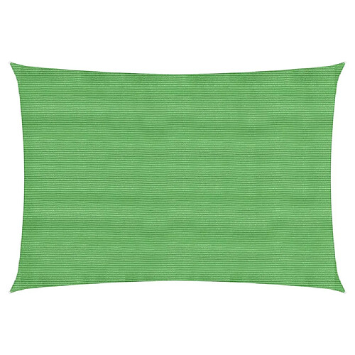 vidaXL Voile d'ombrage 160 g/m² Vert clair 2,5x4 m PEHD