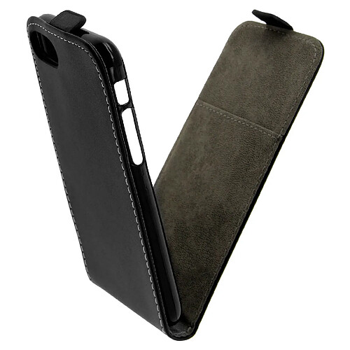 Avizar Etui Etui Portefeuille à Clapet Vertical iPhone SE 2022 / 2020 et 8 / 7 - Noir