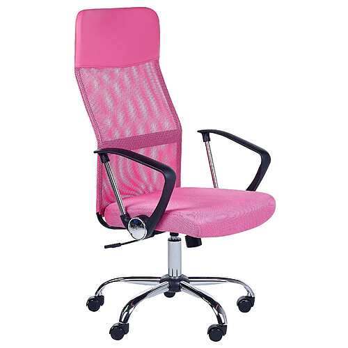 Beliani Chaise de bureau Rose DESIGN