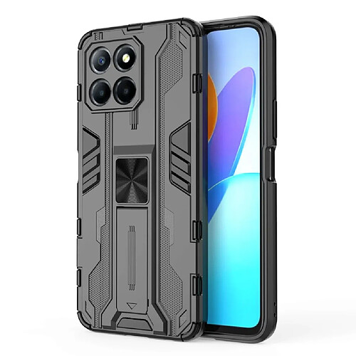 Coque en TPU anti-chute, antichoc avec béquille pour votre Honor X8 5G - noir