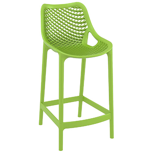 Alterego Tabouret snack mi-hauteur 'BROZER MINI' vert