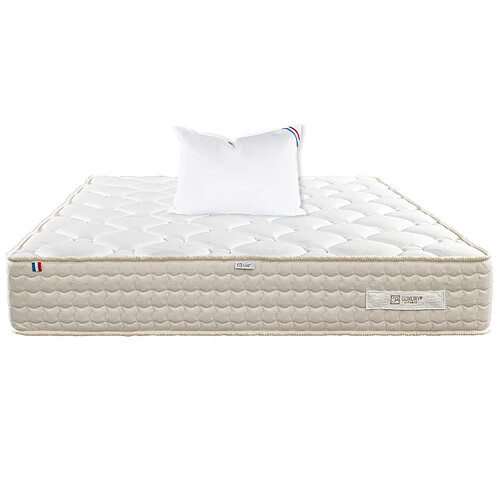 LUXURY LITERIE Matelas 90x190 cm, Sublime, 20 cm, mémoire de forme, ferme, face été/hiver + 1 oreiller