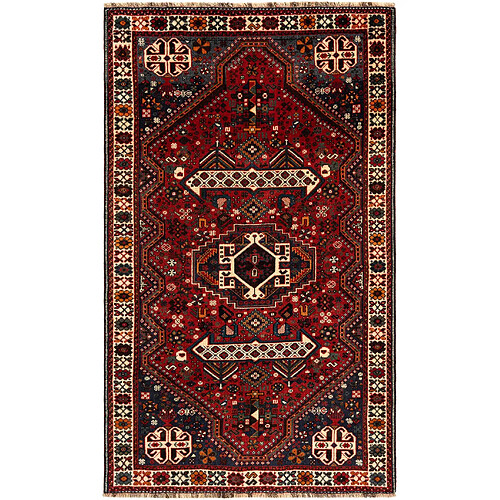 Vidal Tapis de laine 205x122 rouge Ghashghai