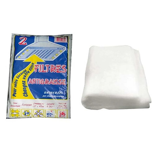 SACHET (X2) FILTRES ANTI-GRAISSE.117X47C POUR HOTTE - 252288