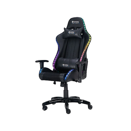 Fauteuil gaming Commander Sandberg RGB noir