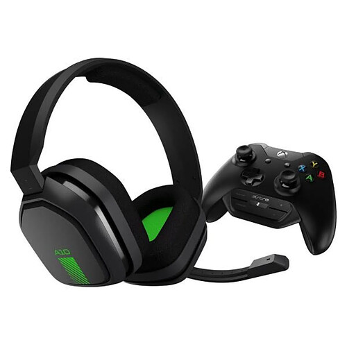 Astro A10 + MixAmp M60 Gris/Vert (PC/Mac/Xbox One/PlayStation 4/Switch/Mobiles) · Reconditionné