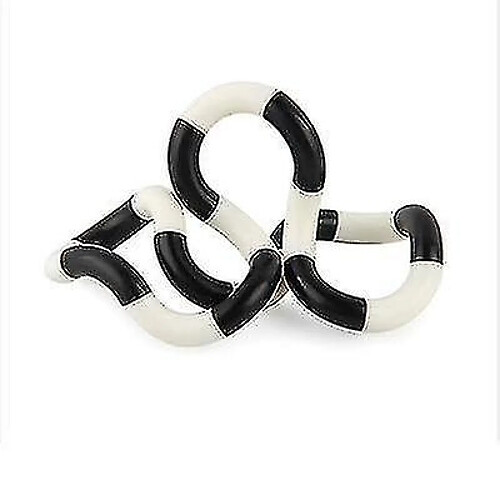 Universal Relief de contrainte Fidget, Rouleau Twist Dinger Discompression Anneau Ventwhite / Black