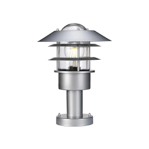 Elstead Lighting Lampe sur pied extérieur Helsingor Argent