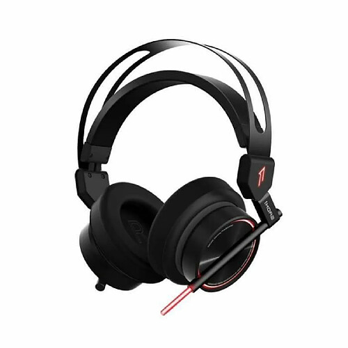 1MORE Spearhead VR H1005 - Casque-micro circumaural pour gamer - Son surround 7.1 - Microphone rétractable - Rétro-éclairage RGB