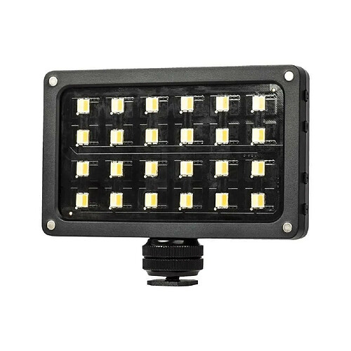 Justgreenbox Lampe de lumière vidéo de remplissage à LED portable 24pcs Perles Luminosité réglable avec diffuseur d'écran d'affichage - T3654657597061