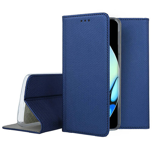 Htdmobiles Housse pour Realme 10 4G - etui coque pochette portefeuille + film ecran - BLEU MAGNET