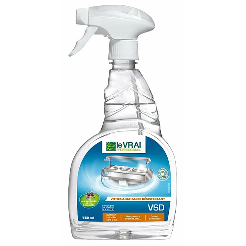 Le vrai vsd nettoyant multisurfaces desinfectant/ pulve 750ml - ACT 4633 - Nettoyant multi-surfaces - le vrai actionpin