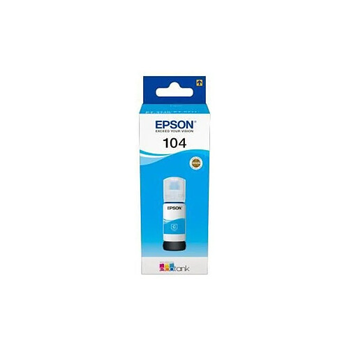 Cartouche d'Encre - Imprimante EPSON Kit de Remplissage d'Encre Epson EcoTank 104 - Cyan - Jet d'encre - 7500 Pages - 1 Unit(s) (C13T00P240)