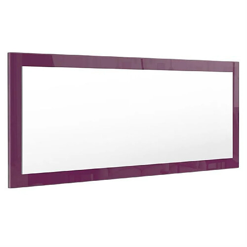 Mpc Miroir Laqué Violet 139 Cm