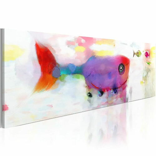 Paris Prix Tableau Imprimé Poissons dans la Mer Profonde 40 x 120 cm