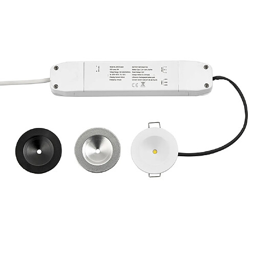 Saxby Downlight encastré Enm 2W blanc mat texturé