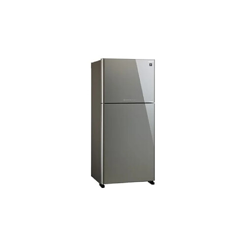 Sharp SJ-XG690GSL Réfrigérateur Deux Porte 550L 38dB Pose Libre Verre Trempé Argent