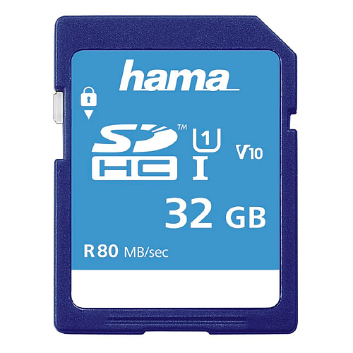 Hama SDHC 32 GB classe 10 UHS-I 80 MB/S