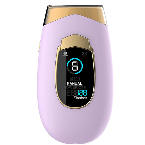 Chrono Appareil d'épilation IPL, Appareils IPL à domicile Épilation au laser Épilateur au laser portable indolore pour peau douce, violet