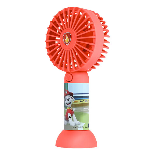 Forever Mini Ventilateur Enfant Design Pat Patrouille Marcus avec Support Rouge