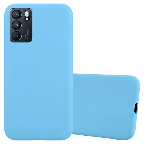 Cadorabo Coque Oppo Reno6 5G Etui en Bleu