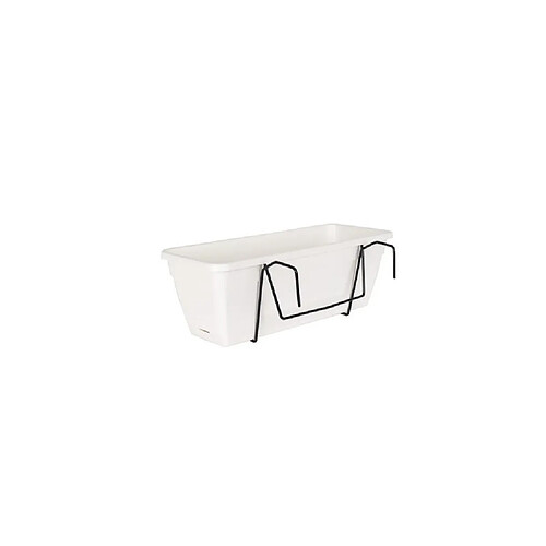 ARTEVASI Kit Jardiniere Venezia avec réserve d'eau - 10 L - 49 x 19,5 x 16,6 cm - Blanc