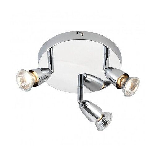 Endon Plafonnier Spot Amalfi 3 ampoules Acier Chrome