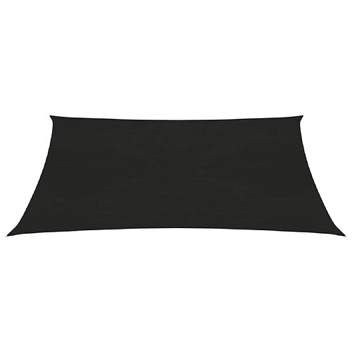 Helloshop26 Voile d'ombrage 160 g/m² 3,5 x 4,5 m PEHD noir 02_0009194