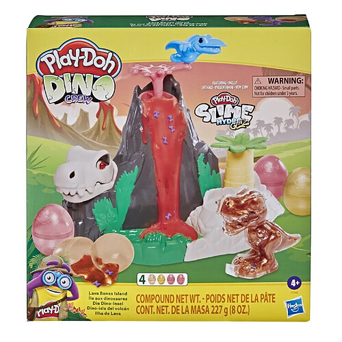 Hasbro Play Doh Dino Crew L'île aux Dino avec pâte à modeler HydroGlitz