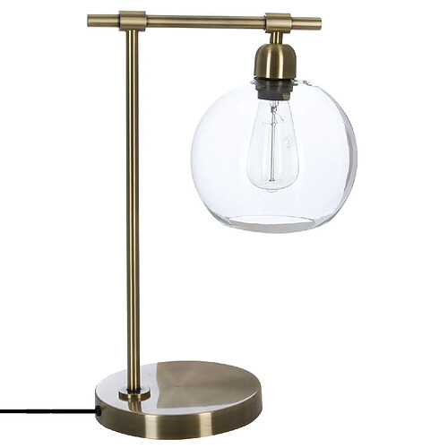 Atmosphera, Createur D'Interieur Lampe en métal vintage Jody - H. 47,5 cm - Couleur bronze