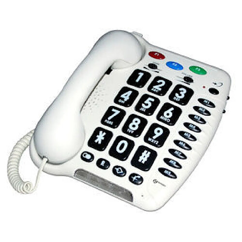 Téléphone amplifié pour malentendant et senior (+30dB) Geemarc CL100