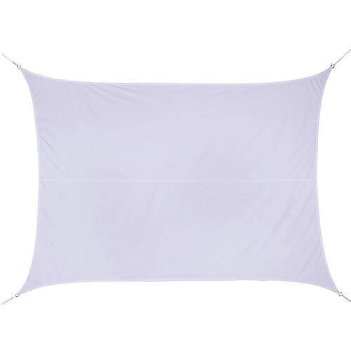 Voile d'ombrage rectangulaire 3 x 4 m - Curacao - Blanc - Hespéride