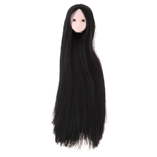 1/6 femme poupée bjd cheveux noirs tête sculpter les parties du corps de poupée